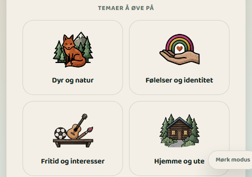 Norskflyt — temaer å øve på