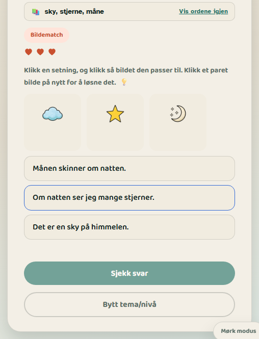 Norskflyt — en ekte oppgave